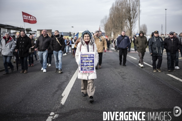 Manifestation contre la réforme des retraites.