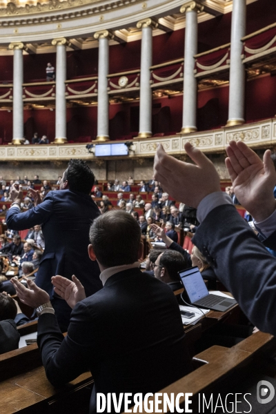 Dernier jour du debat sur la réforme des retraites à l assemblée nationale.