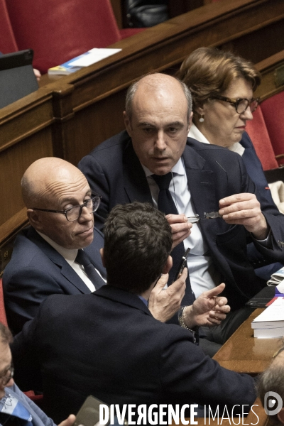 Dernier jour du debat sur la réforme des retraites à l assemblée nationale.