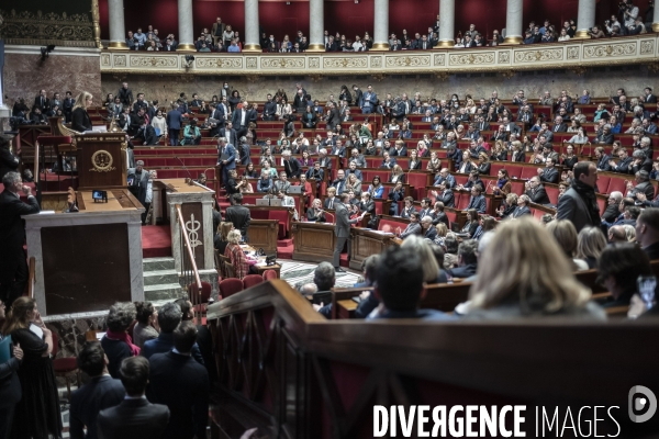 Dernier jour du debat sur la réforme des retraites à l assemblée nationale.