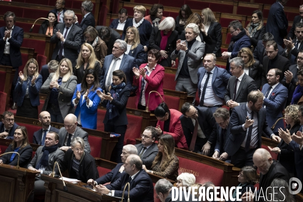 Motion de censure aprés le debat sur la réforme des retraites