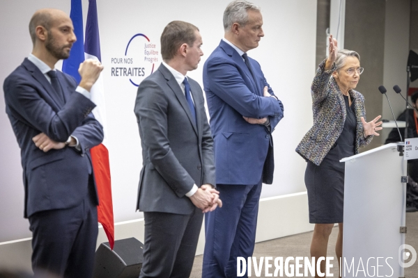 Elisabeth Borne annonce le projet de réforme des retraites