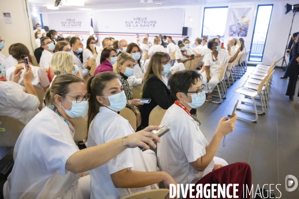 Macron : Voeux aux acteurs de la Santé