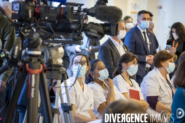 Macron : Voeux aux acteurs de la Santé