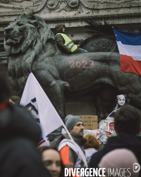 Manifestation contre la réforme des retraites, Paris, 19 janvier 2023