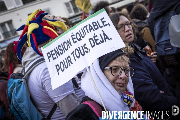 Manifestation jeunes LFI contre la réforme des retraites