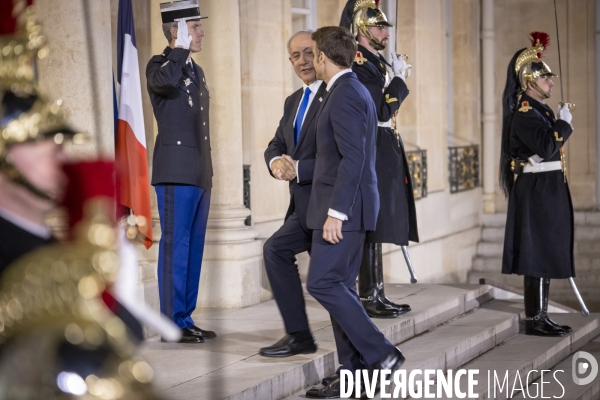 Emmanuel Macron reçoit Benyamin Netanyahou, Premier ministre d Israël
