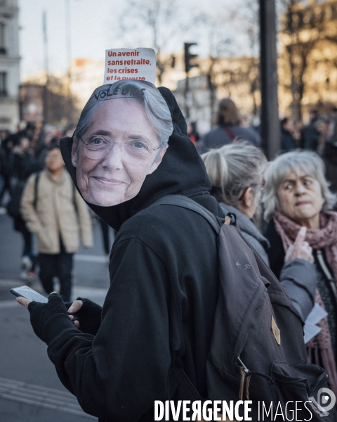 Manifestation contre la réforme des retraites, Paris