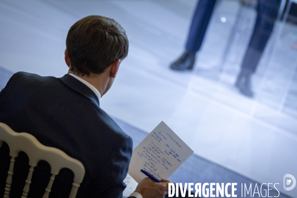 Emmanuel Macron reçoit les acteurs de la French Tech