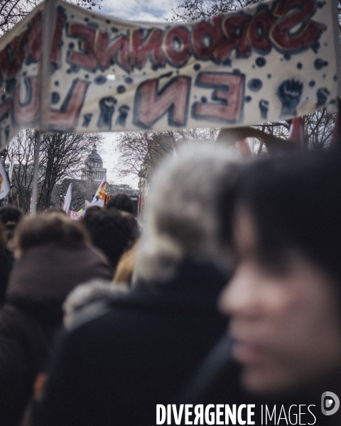 Manifestation contre la réforme des retraites, Paris, 16 février 2023