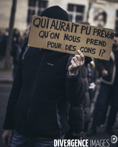 Manifestation contre la réforme des retraites, Paris, 16 février 2023