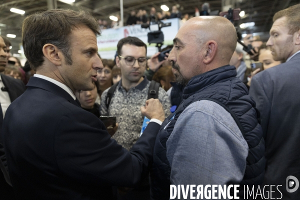 Emmanuel MACRON visite le Salon de l Agriculture