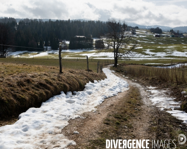 Manque de neige Jura et secheresse hivernale