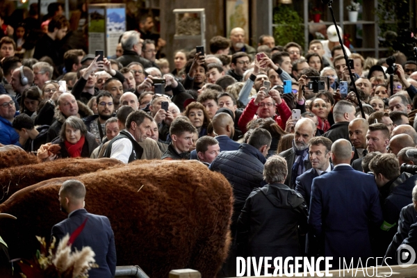 Emmanuel Macron au Salon de l Agriculture 2023