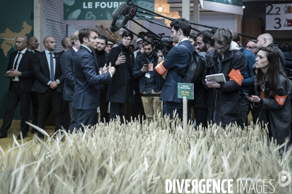 Emmanuel Macron au salon de l agriculture.