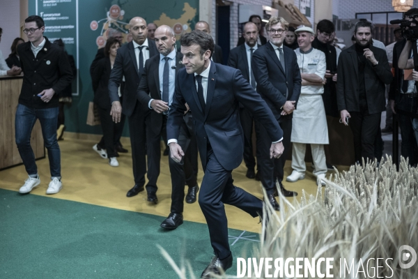 Emmanuel Macron au salon de l agriculture.