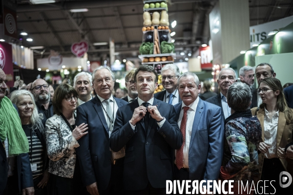 Emmanuel Macron au salon de l agriculture.