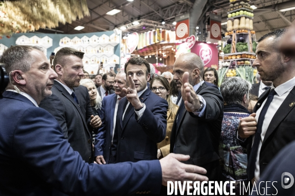 Emmanuel Macron au salon de l agriculture.