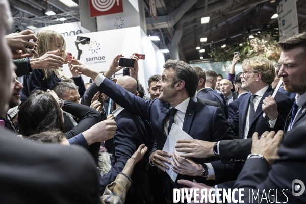 Emmanuel Macron au salon de l agriculture.