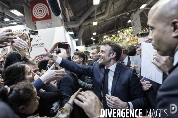 Emmanuel Macron au salon de l agriculture.