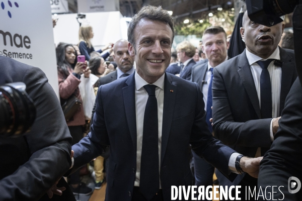 Emmanuel Macron au salon de l agriculture.