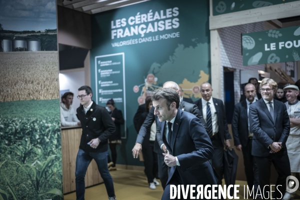 Emmanuel Macron au salon de l agriculture.