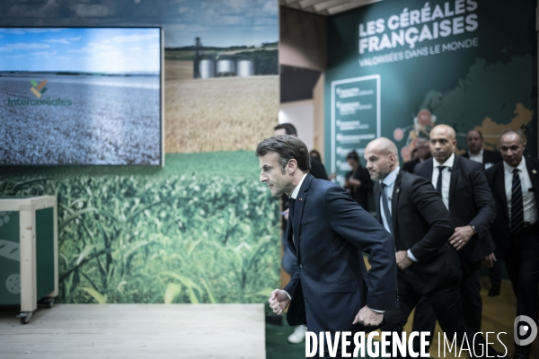 Emmanuel Macron au salon de l agriculture.