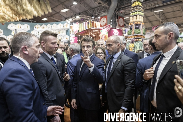 Emmanuel Macron au salon de l agriculture.