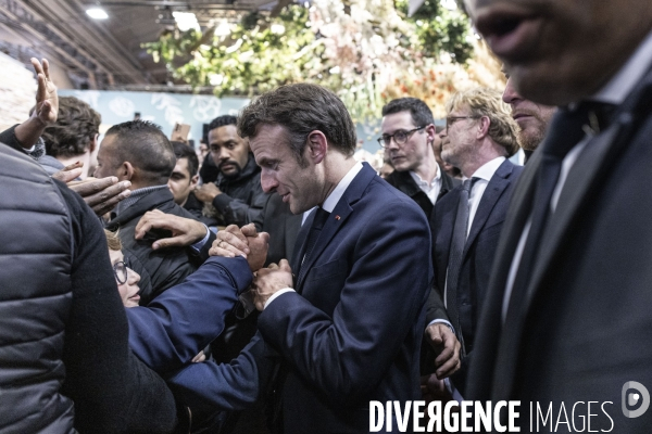 Emmanuel Macron au salon de l agriculture.