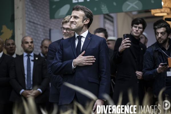 Emmanuel Macron au salon de l agriculture.