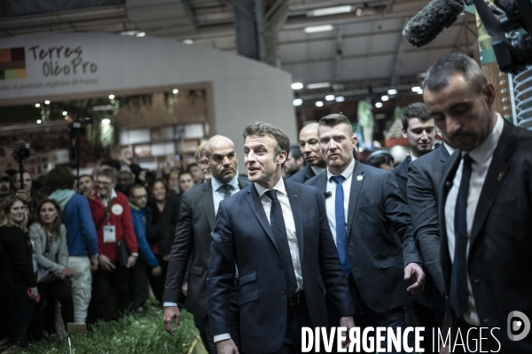 Emmanuel Macron au salon de l agriculture.