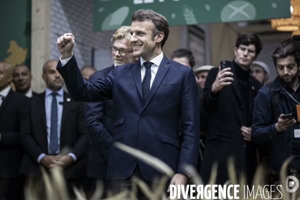 Emmanuel Macron au salon de l agriculture.