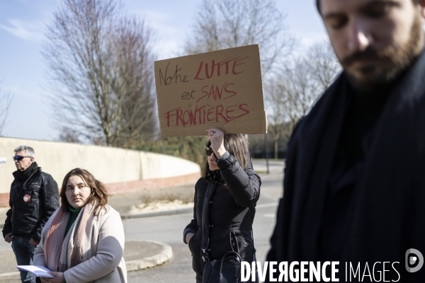 La Cimade - Manifestation devant le CRA du Mesnil-Amelot