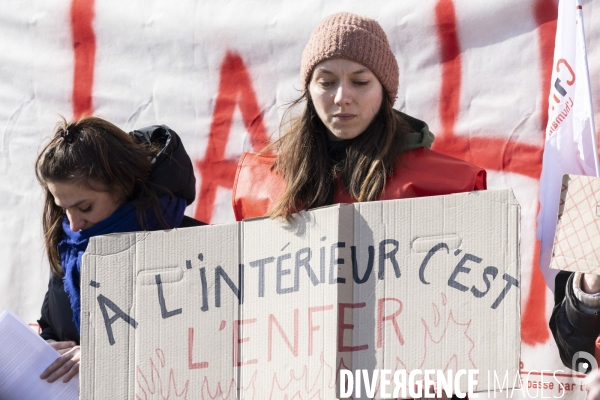La Cimade - Manifestation devant le CRA du Mesnil-Amelot