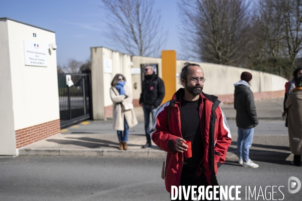 La Cimade - Manifestation devant le CRA du Mesnil-Amelot