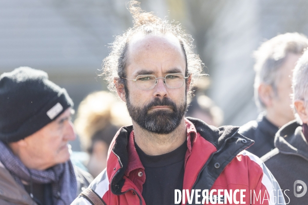 La Cimade - Manifestation devant le CRA du Mesnil-Amelot