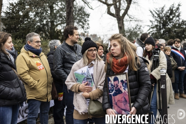 Rassemblement  Stop à la mort au travail 