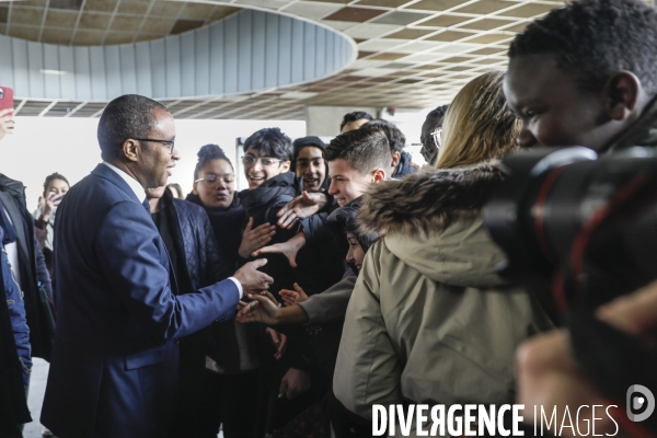 Pap NDIAYE, le Ministre de l éducation Nationale et de la Jeunesse en visite dans l académie de Bordeaux.