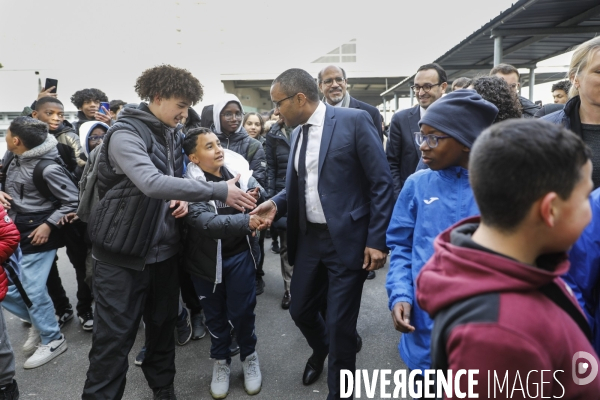 Pap NDIAYE, le Ministre de l éducation Nationale et de la Jeunesse en visite dans l académie de Bordeaux.