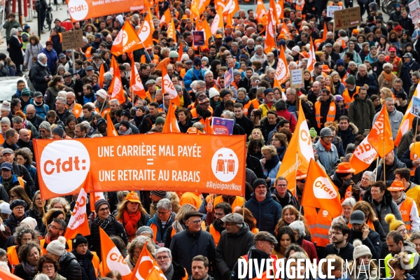 Manifestation contre la réforme des retraites à Nantes