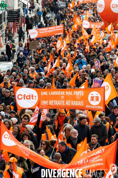 Manifestation contre la réforme des retraites à Nantes