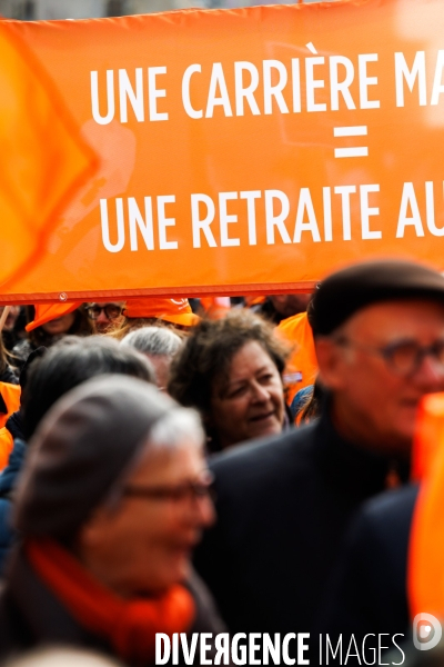 Manifestation contre la réforme des retraites à Nantes