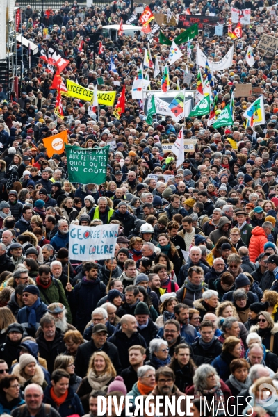 Manifestation contre la réforme des retraites à Nantes