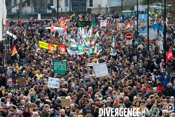 Manifestation contre la réforme des retraites à Nantes