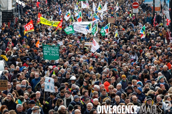 Manifestation contre la réforme des retraites à Nantes