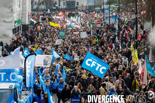 Manifestation contre la réforme des retraites à Nantes