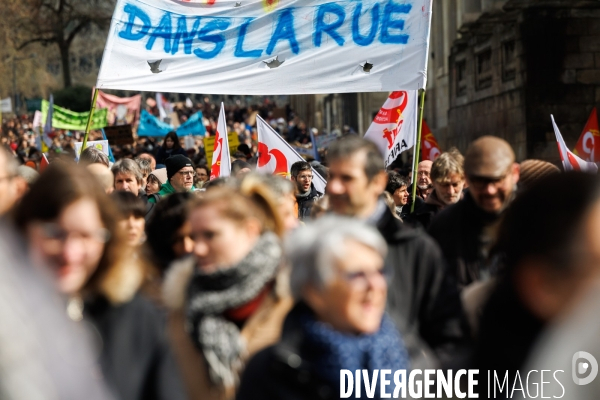 Manifestation contre la réforme des retraites à Nantes