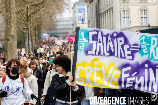 Manifestation contre la réforme des retraites à Nantes