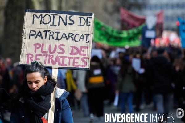 Manifestation contre la réforme des retraites à Nantes