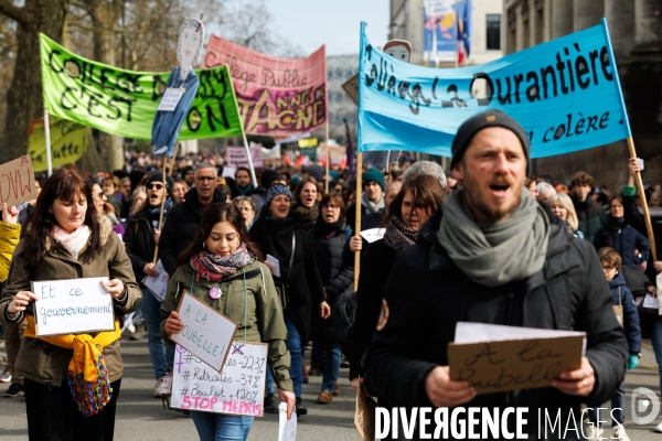 Manifestation contre la réforme des retraites à Nantes